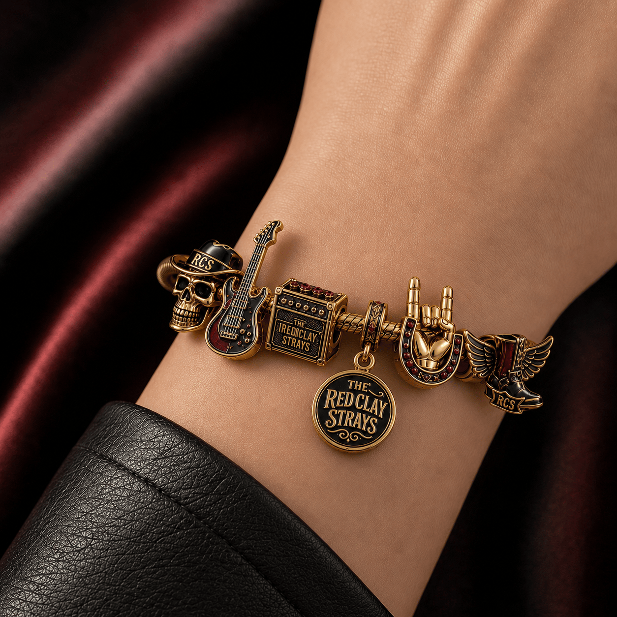 TRCS Gold Charm Bracelet Set PTT