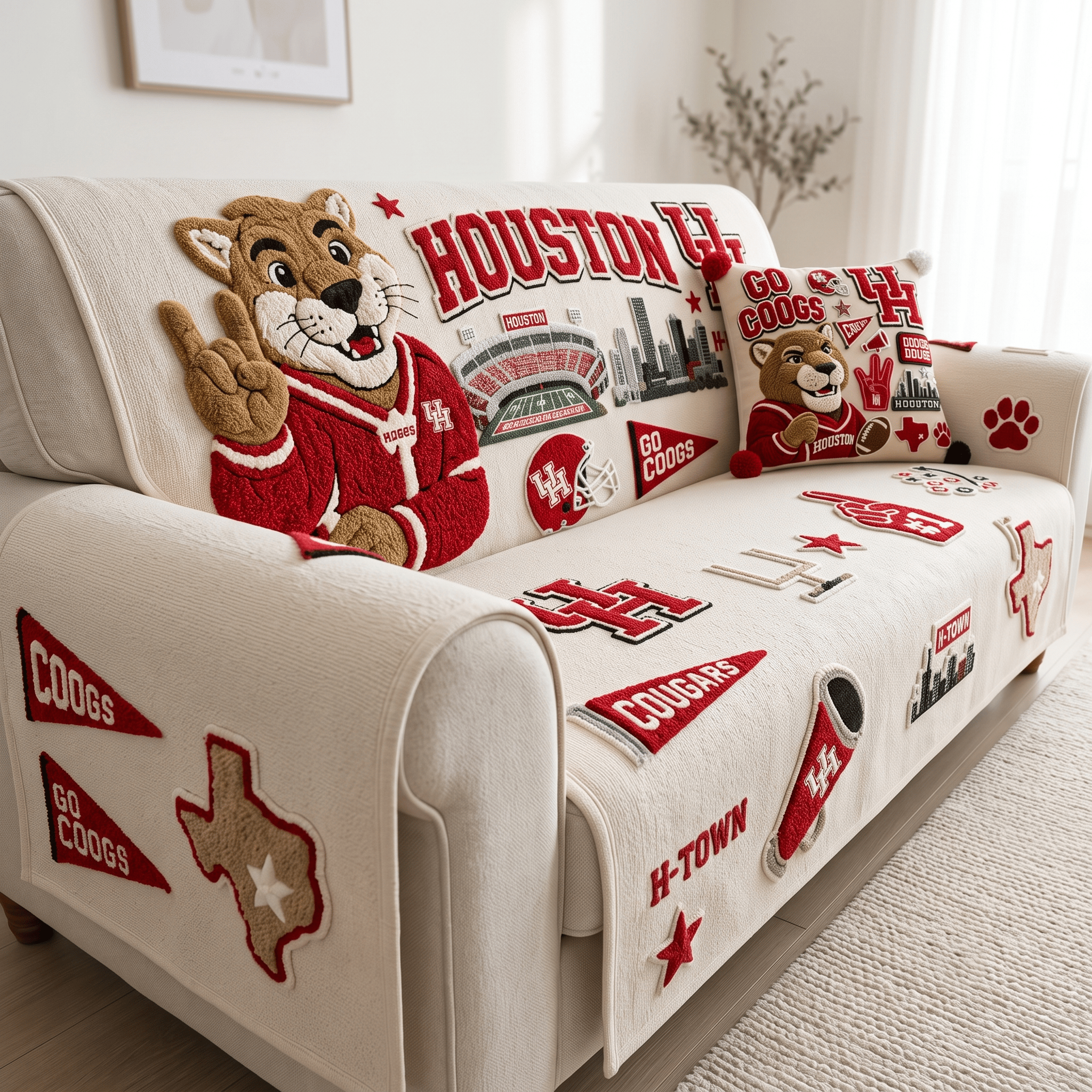 HTCG Tufted Sofa Cover & Pillow Set HTTT