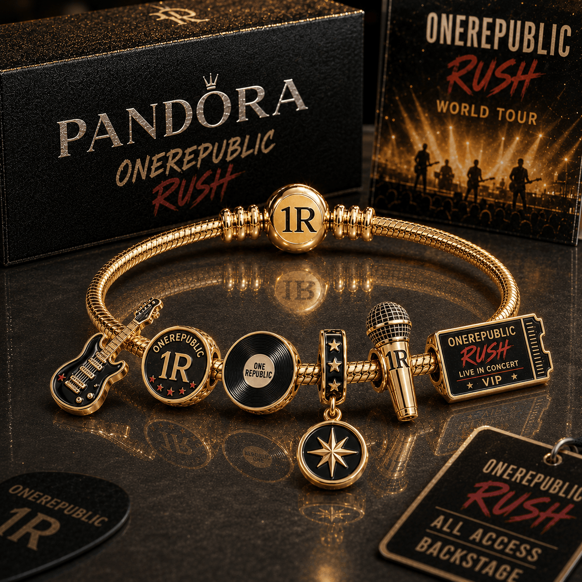 ORP Gold Charm Bracelet Set PTT