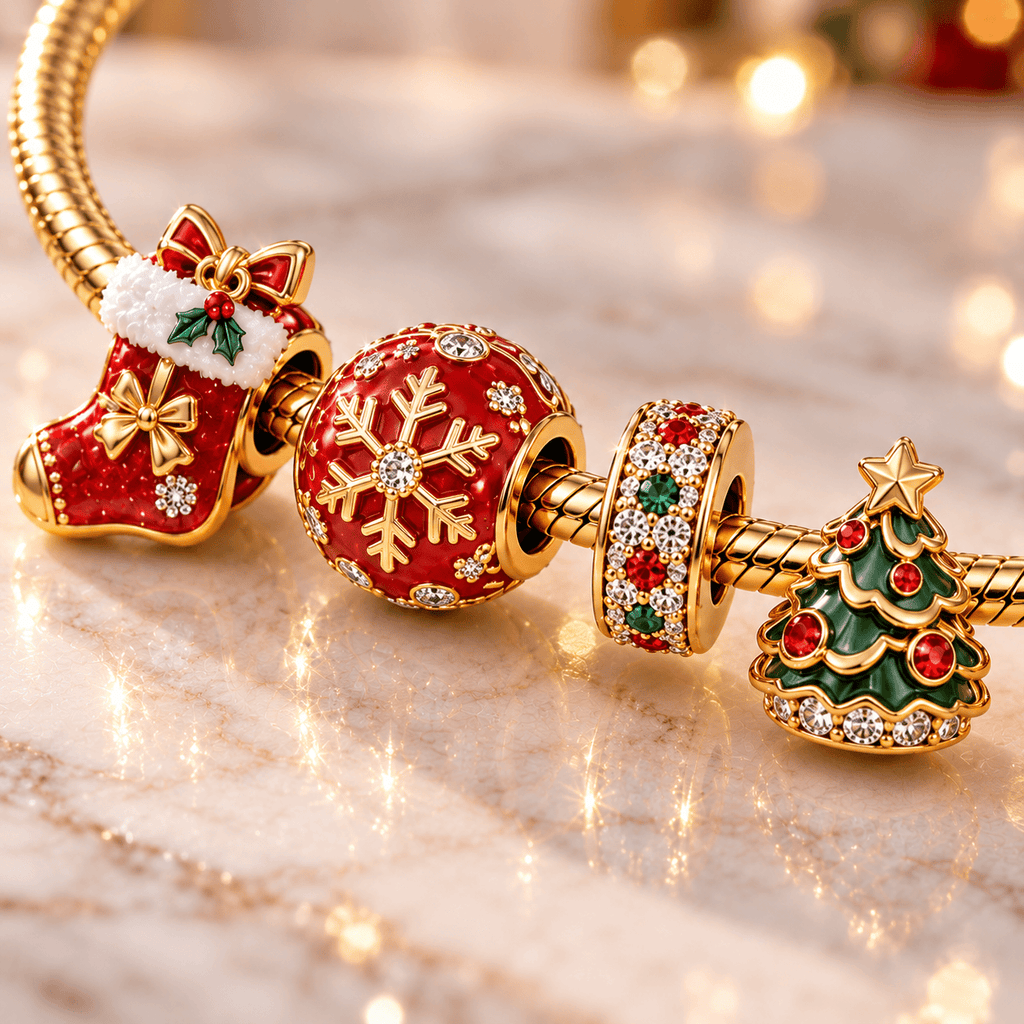 CHRS Gold Charm Bracelet Set PTT