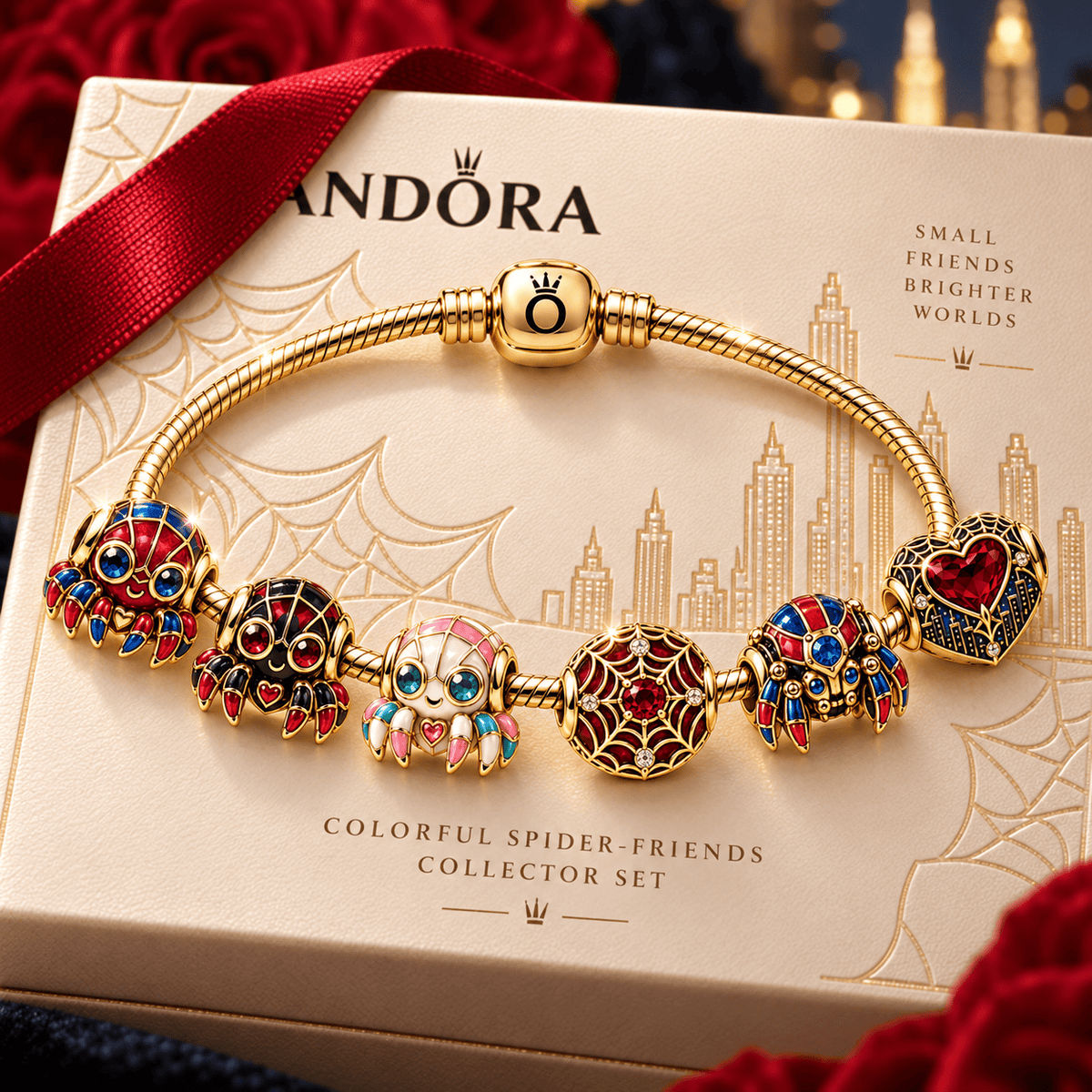 SPDY Gold Charm Bracelet Set PNPA